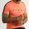 Vente flash 🤩 Tee 👕 Shirt A Bandes Logo Premium Fit 1007 Orange Pastel de Final Club 😀 -Final Club Soldes final club 319555 FINAL 1007 20220914T111321 02