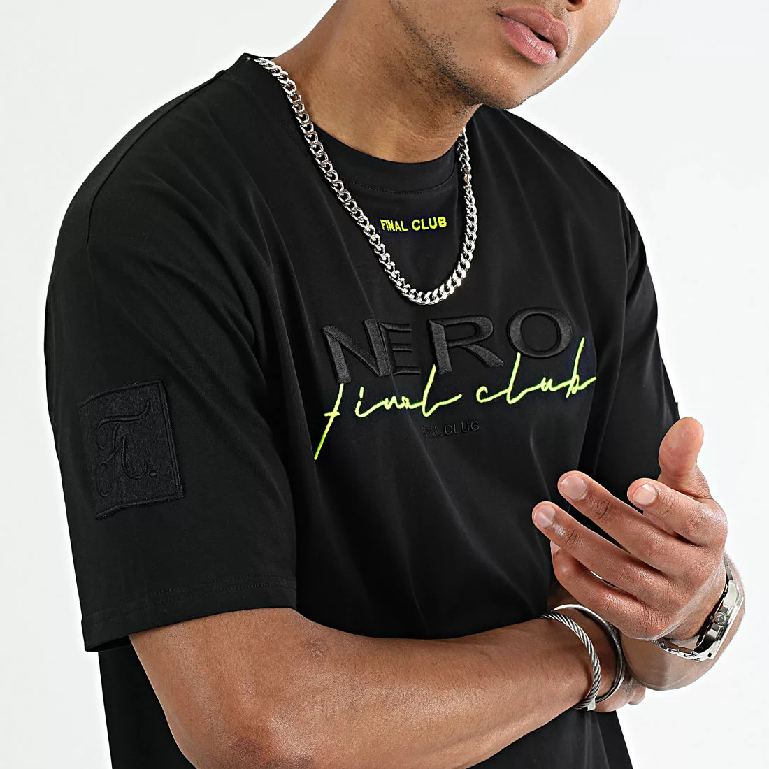 Meilleur prix ⌛ Tee 👚 Shirt Oversize Large NERO 1st Drop Limited Carbon Black de NERO x Final Club ✔️ 4 Meilleur prix ⌛ Tee 👚 Shirt Oversize Large NERO 1st Drop Limited Carbon Black de NERO x Final Club ✔️ – Image 2