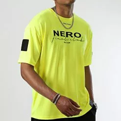 Nouveau 😀 Tee 👕 Shirt Oversize Large NERO 1st Drop Limited Fast Yellow de NERO x Final Club 😀 -Final Club Soldes final club 321386 FINAL 989 20220622T090846 03