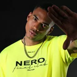 Nouveau 😀 Tee 👕 Shirt Oversize Large NERO 1st Drop Limited Fast Yellow de NERO x Final Club 😀 -Final Club Soldes final club 321386 FINAL 989 20220624T143346 05