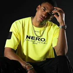Nouveau 😀 Tee 👕 Shirt Oversize Large NERO 1st Drop Limited Fast Yellow de NERO x Final Club 😀 -Final Club Soldes final club 321386 FINAL 989 20220624T143347 06