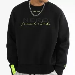 Remise 💯 Sweat Crewneck Large NERO 1st Drop Limited Carbon Black de NERO x Final Club 🤩