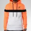 Vente flash 🔥 Sweat Capuche Tricolore Avec Broderie 1027 Blanc Orange Fluo de Final Club 🔥 -Final Club Soldes final club 325428 FINAL 1027 20220920T154656 01