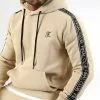 De gros 🤩 Sweat Capuche Premium A Bandes 1057 Beige de Final Club 🎁 -Final Club Soldes final club 331173 FINAL 1057 20221010T154925 02